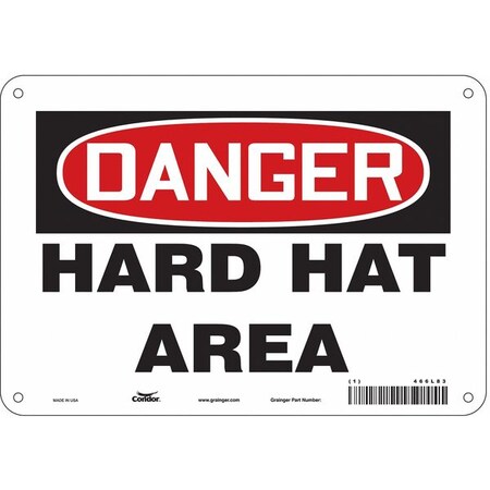Condor Safety Sign, 7 in Height, 10 in Width, Aluminum, Vertical Rectangle, English, 466L83 466L83
