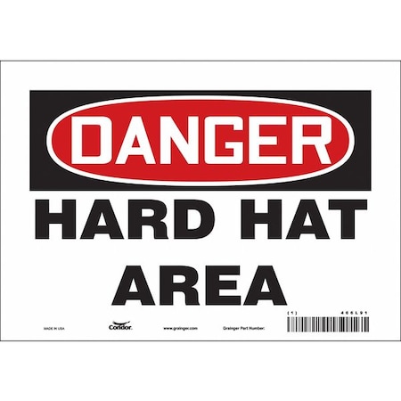 Condor Safety Sign, 7 in Height, 10 in Width, Vinyl, Vertical Rectangle, English, 466L91 466L91
