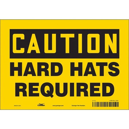 Condor Safety Sign, 7 in Height, 10 in Width, Vinyl, Vertical Rectangle, English, 466L20 466L20