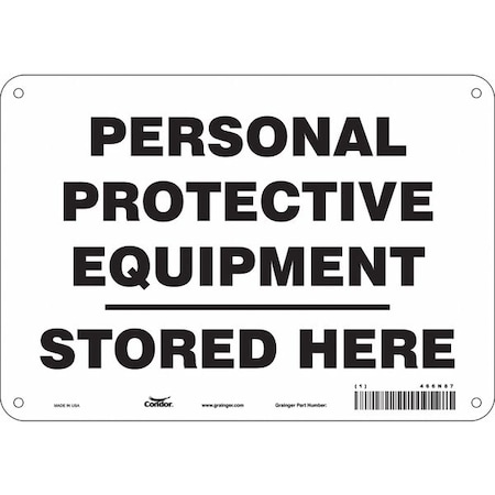 Condor Safety Sign, 7 in Height, 10 in Width, Aluminum, Vertical Rectangle, English, 466N87 466N87