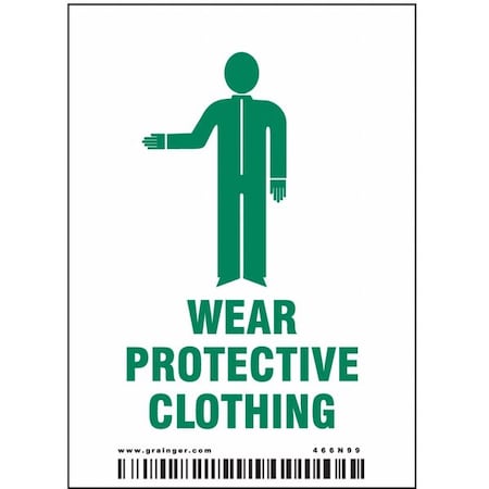 Condor Safety Sign, 10" H, 10" W, Vinyl, PK25 466N99