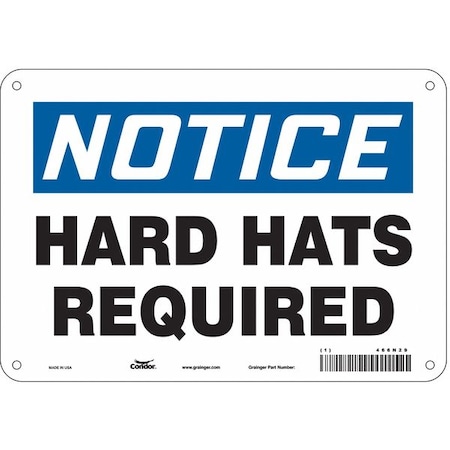 Condor Safety Sign, 7 in Height, 10 in Width, Aluminum, Vertical Rectangle, English, 466N29 466N29