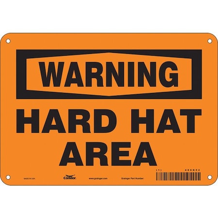 Condor Safety Sign, 7 in Height, 10 in Width, Aluminum, Vertical Rectangle, English, 466N52 466N52