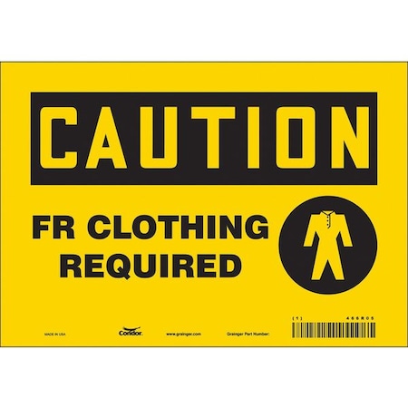 Condor Safety Sign, 7 in Height, 10 in Width, Vinyl, Vertical Rectangle, English, 466R05 466R05