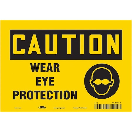 Condor Safety Sign, 7 in Height, 10 in Width, Vinyl, Vertical Rectangle, English, 466W59 466W59