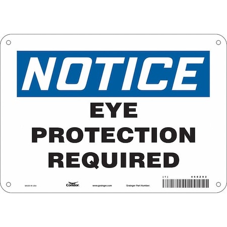 Condor Safety Sign, 7 in Height, 10 in Width, Aluminum, Vertical Rectangle, English, 466Z82 466Z82