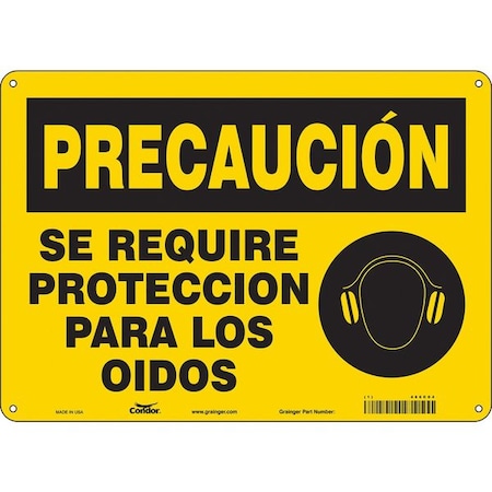 Condor Safety Sign, 14" W, 10" H, 0.032" Thickness 466C04