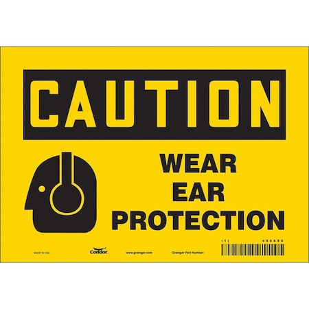 Condor Safety Sign, 7 in Height, 10 in Width, Vinyl, Vertical Rectangle, English, 466A89 466A89
