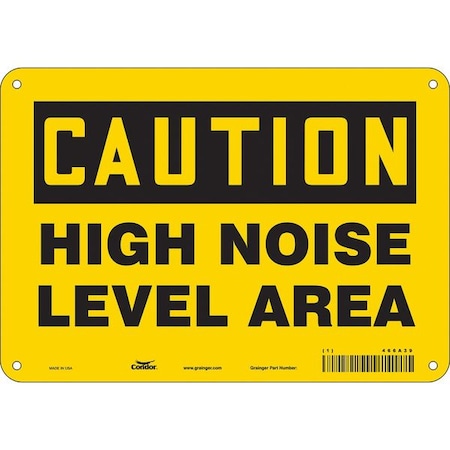 Condor Safety Sign, 7 in Height, 10 in Width, Vinyl, Vertical Rectangle, English, 466A39 466A39