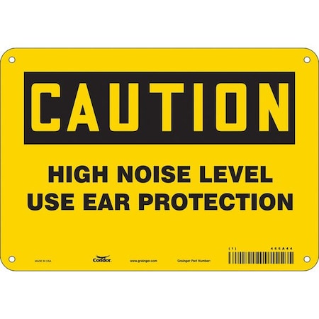 Condor Safety Sign, 7 in Height, 10 in Width, Polyethylene, Vertical Rectangle, English, 466A44 466A44