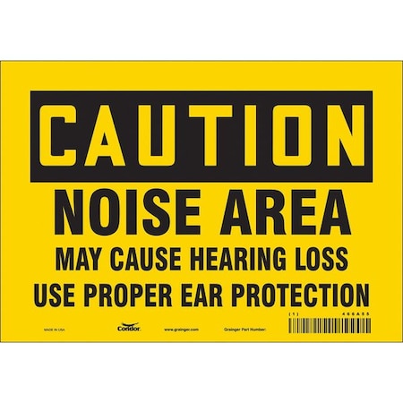 Condor Safety Sign, 7 in Height, 10 in Width, Vinyl, Vertical Rectangle, English, 466A55 466A55