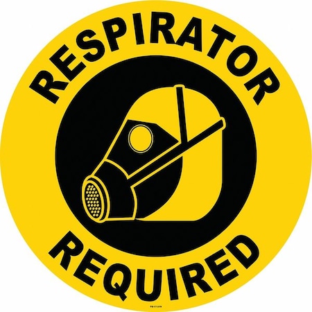 Stranco Anti-Slip Floor Sign, 17 in H, 17 in W, Vinyl, Circle, English, FS-17-319 FS-17-319