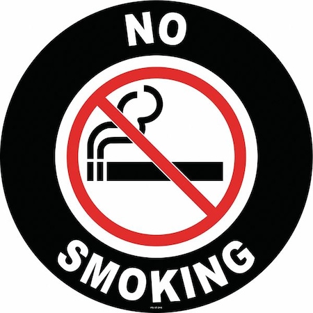 Stranco Anti-Slip Floor Sign, 17 in H, 17 in W, Vinyl, Circle, English, FS-17-316 FS-17-316