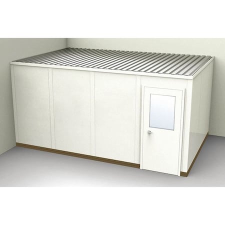 Porta-Fab 2-Wall Modular In-Plant Office, 8 ft 1 3/4 in H, 16 ft 1 1/4 in W, 10 ft 1 1/4 in D, Beige GS1016-2