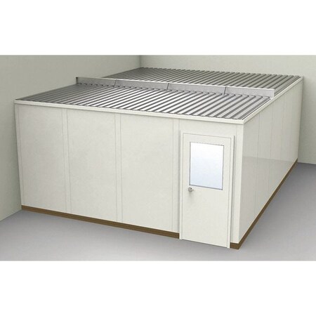 Porta-Fab 2-Wall Modular In-Plant Office, 8 ft 1 3/4 in H, 20 ft 1 1/4 in W, 16 ft 1 1/4 in D, Beige GS1620-2