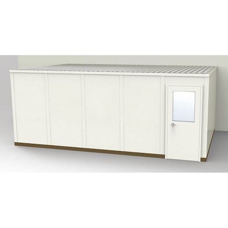 Porta-Fab 3-Wall Modular In-Plant Office, 8 ft 1 3/4 in H, 20 ft 4 1/2 in W, 12 ft 1 1/4 in D, Beige GS1220-3