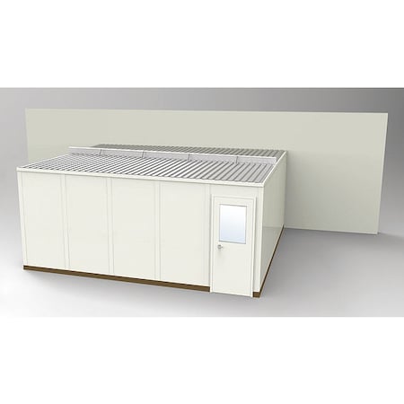 Porta-Fab 3-Wall Modular In-Plant Office, 8 ft 1 3/4 in H, 20 ft 4 1/2 in W, 16 ft 1 1/4 in D, Beige GS1620-3