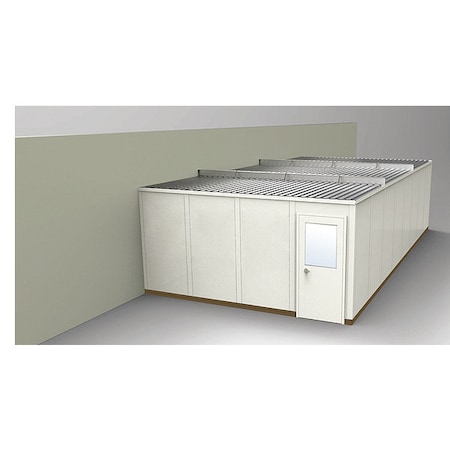 Porta-Fab 3-Wall Modular In-Plant Office, 8 ft 1 3/4 in H, 32 ft 4 1/2 in W, 16 ft 1 1/4 in D, Beige GS1632-3