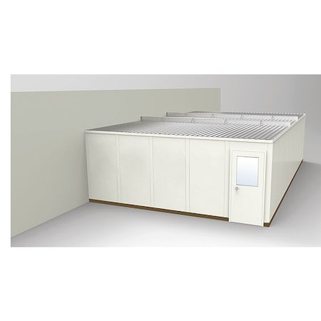 Porta-Fab 3-Wall Modular In-Plant Office, 8 ft 1 3/4 in H, 32 ft 4 1/2 in W, 20 ft 1 1/4 in D, Beige GS2032-3