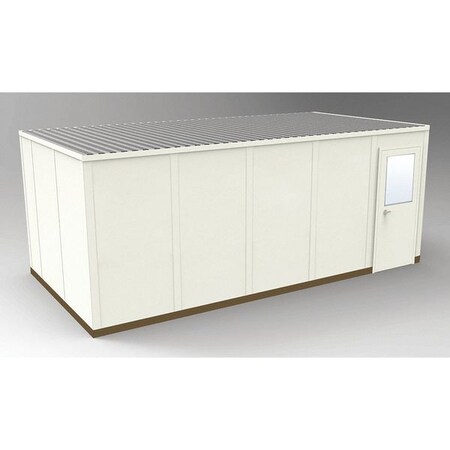 Porta-Fab 4-Wall Modular In-Plant Office, 8 ft 1 3/4 in H, 20 ft 4 1/2 in W, 10 ft 4 1/2 in D, Beige GS1020