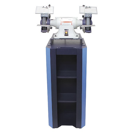 Dayton Bench Grinder with Stand, 6 in Max. Wheel Dia, 36/120 Grinding Wheel Grit 467L28