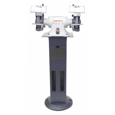Dayton Bench Grinder with Stand, 6 in Max. Wheel Dia, 36/120 Grinding Wheel Grit 467L31