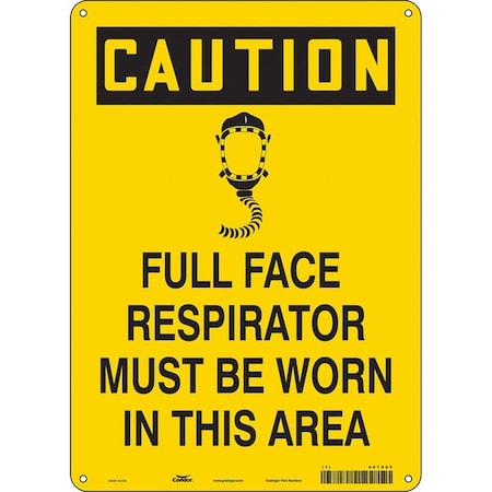 Condor Safety Sign, 14 in Height, 10 in Width, Vinyl, Vertical Rectangle, English, 467X82 467X82