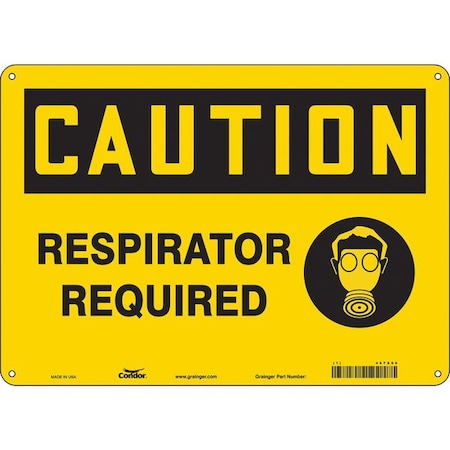 Condor Safety Sign, 10 in Height, 14 in Width, Polyethylene, Horizontal Rectangle, English, 467X96 467X96
