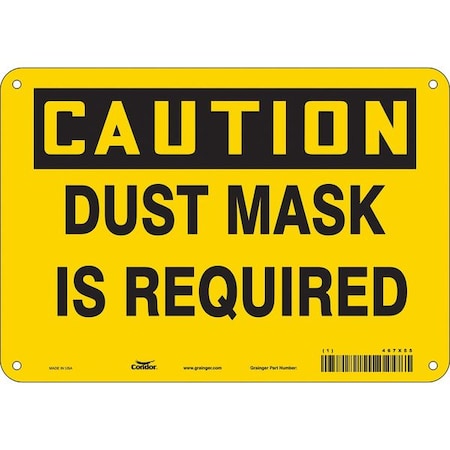 Condor Safety Sign, 7 in Height, 10 in Width, Aluminum, Vertical Rectangle, English, 467X55 467X55