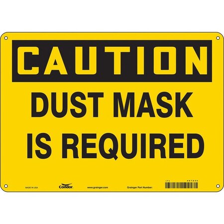 Condor Safety Sign, 10 in Height, 14 in Width, Aluminum, Horizontal Rectangle, English, 467X56 467X56