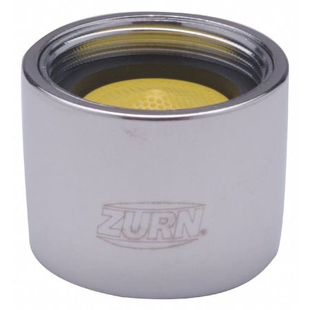 Zurn 1 gpm Aerator, 3/4"-27 Thread Size, Chrome, Brass G66698