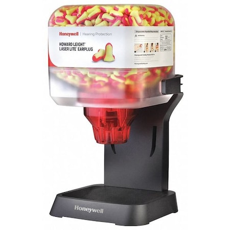 Howard Leight Disposable Uncorded Ear Plugs with Dispenser, Contoured-T Shape, 32 dB, 400 Pairs, Magenta, Yellow HL400-LL-INTRO