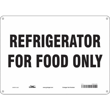 Condor Refrigerator For Food Only, 14 in W x 10 in H, Horizontal Rectangle, Polyethylene, 468J49 468J49
