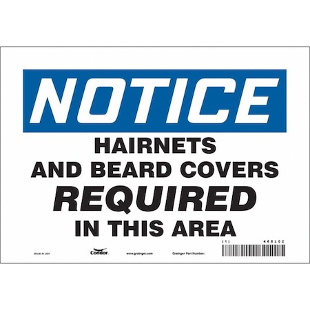 Condor Safety Sign, 7 in Height, 10 in Width, Vinyl, Vertical Rectangle, English, 468L02 468L02