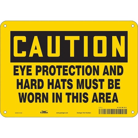 Condor Safety Sign, 7 in Height, 10 in Width, Aluminum, Vertical Rectangle, English, 468N05 468N05