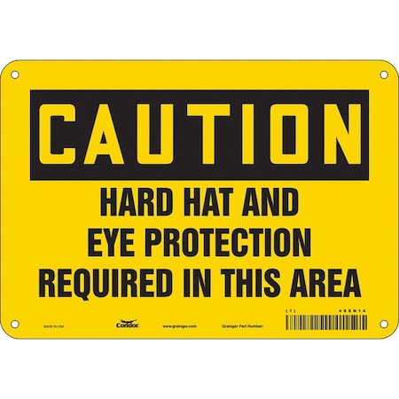 Condor Safety Sign, 7 in Height, 10 in Width, Aluminum, Vertical Rectangle, English, 468N14 468N14