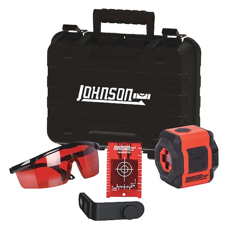 Johnson Level & Tool Laser, Red, Horizontal/Vertical Projection 40-6605