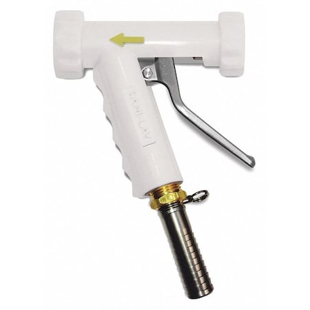 Sani-Lav Pistol Grip Spray Nozzle, 150 psi, 8.9 gpm, White N8SW20