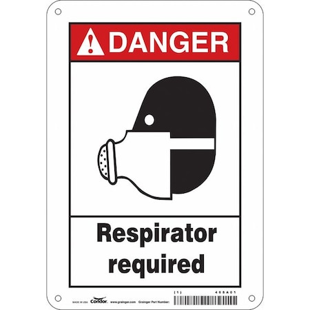 Condor Safety Sign, 7" W, 10" H, 0.010" Thickness, 468A01 468A01