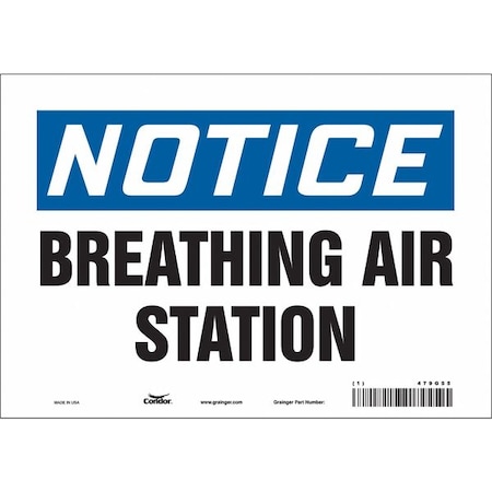 Condor Safety Sign, 7 in Height, 10 in Width, Vinyl, Vertical Rectangle, English, 479G55 479G55