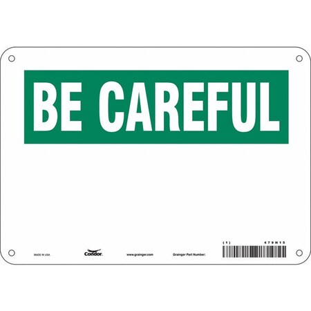 Condor Safety Sign, 10" W, 7" H, 0.032" Thickness 479H15