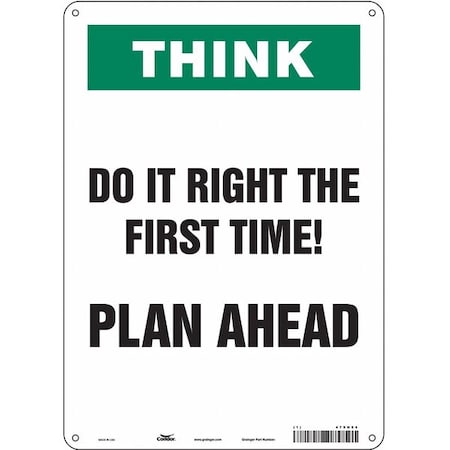 Condor DO IT RIGHT THE FIRST TIME! PLAN AHEAD, 10 in W x 14 in H, Vertical Rectangle, Polyethylene, 479H54 479H54