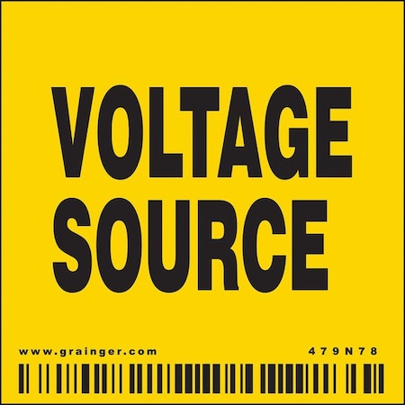 Condor Safety Sign, 2" Wx2" H, 0.004" Thickness 479N78