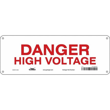 Condor Safety Sign, 14" Wx5" H, 0.004" Thickness, 479N40 479N40