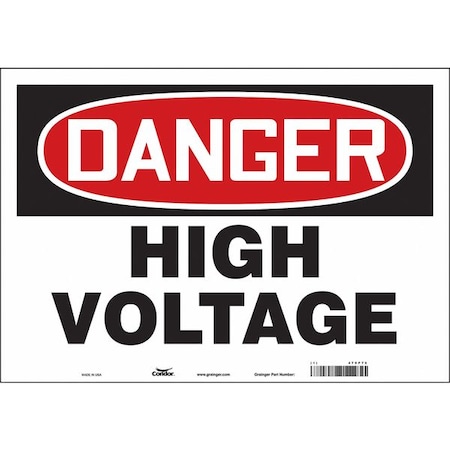 Condor Safety Sign, 20" Wx14" H, 0.004" Thickness, 479P75 479P75