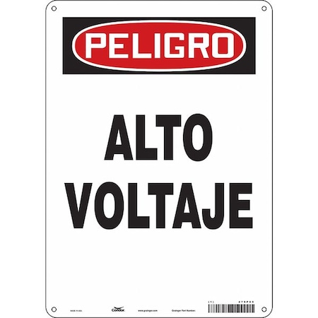 Condor Safety Sign, 10" Wx14" H, 0.055" Thickness 479P05