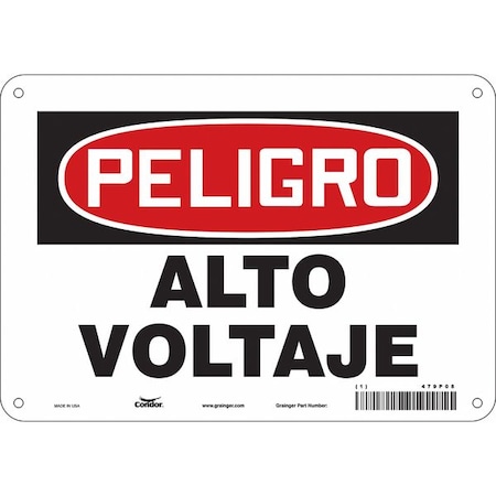 Condor Safety Sign, 10" Wx7" H, 0.032" Thickness 479P08