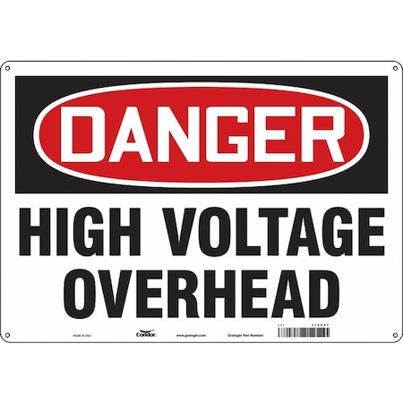 Condor Safety Sign, 20" Wx14" H, 0.055" Thickness, 479U57 479U57