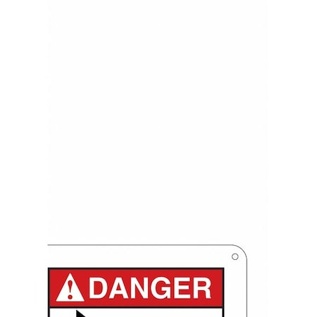 Condor Safety Sign, 10 in Height, 7 in Width, Aluminum, Horizontal Rectangle, English, 479V71 479V71