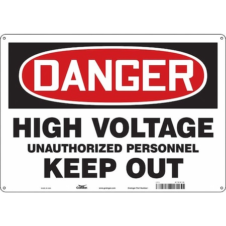 Condor Safety Sign, 20" Wx14" H, 0.032" Thickness, 479V10 479V10